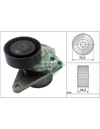 Brazo tensor, correa poli V Ina 534 0103 10 - Tensor  Correa auxiliar DriveAlign®
