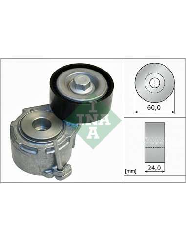 Brazo tensor, correa poli V Ina 534 0111 20 - Tensor  Correa auxiliar DriveAlign®