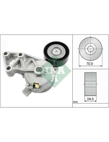 Brazo tensor, correa poli V Ina 534 0132 30 - Tensor  Correa auxiliar DriveAlign®