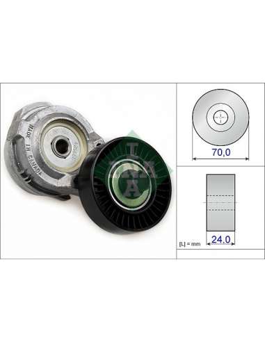 Brazo tensor, correa poli V Ina 534 0137 30 - Tensor  Correa auxiliar DriveAlign®