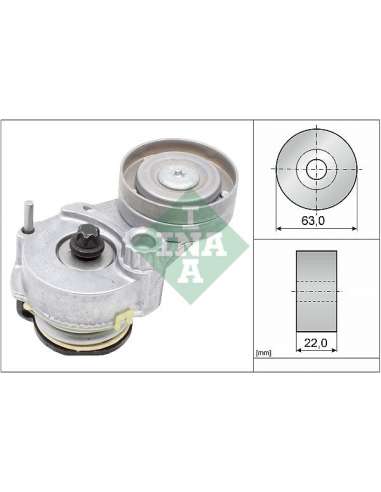 Brazo tensor, correa poli V Ina 534 0147 10 - Tensor  Correa auxiliar DriveAlign®