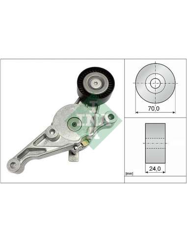 Brazo tensor, correa poli V Ina 534 0151 10 - Tensor  Correa auxiliar DriveAlign®