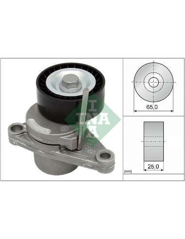 Brazo tensor, correa poli V Ina 534 0250 10 - Tensor  Correa auxiliar DriveAlign®