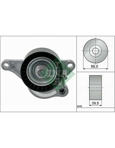 Brazo tensor, correa poli V Ina 534 0281 10 - Tensor  Correa auxiliar DriveAlign®