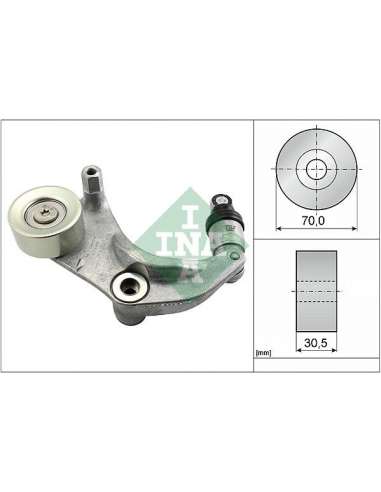 Brazo tensor, correa poli V Ina 534 0316 10 - Tensor  Correa auxiliar DriveAlign®