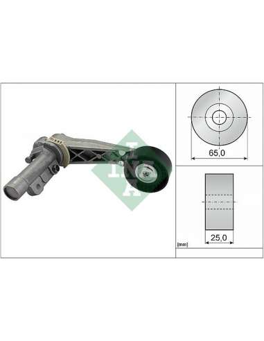 Brazo tensor, correa poli V Ina 534 0318 10 - Tensor  Correa auxiliar DriveAlign®