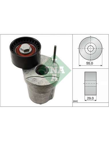 Brazo tensor, correa poli V Ina 534 0320 10 - Tensor  Correa auxiliar DriveAlign®