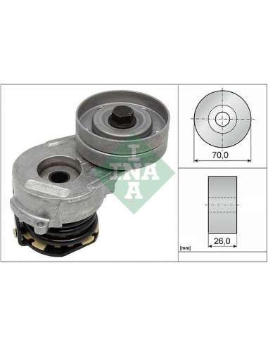 Brazo tensor, correa poli V Ina 534 0321 10 - Tensor  Correa auxiliar DriveAlign®