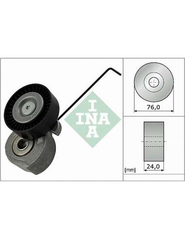 Brazo tensor, correa poli V Ina 534 0324 10 - Tensor  Correa auxiliar DriveAlign®