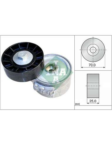 Brazo tensor, correa poli V Ina 534 0334 10 - Tensor  Correa auxiliar DriveAlign®