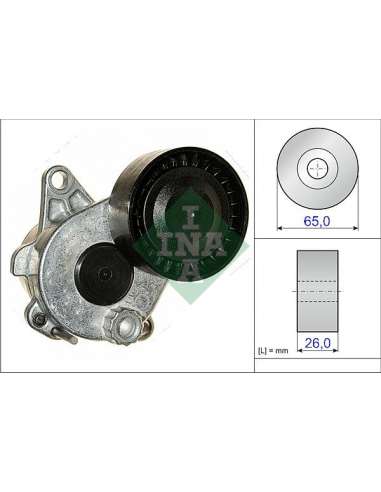 Brazo tensor, correa poli V Ina 534 0336 10 - Tensor  Correa auxiliar DriveAlign®
