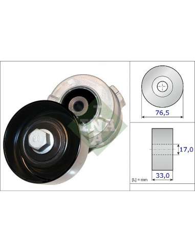 Brazo tensor, correa poli V Ina 534 0341 10 - Tensor  Correa auxiliar DriveAlign®