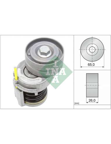 Brazo tensor, correa poli V Ina 534 0346 10 - Tensor  Correa auxiliar DriveAlign®