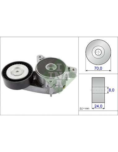 Brazo tensor, correa poli V Ina 534 0361 10 - Tensor  Correa auxiliar DriveAlign®