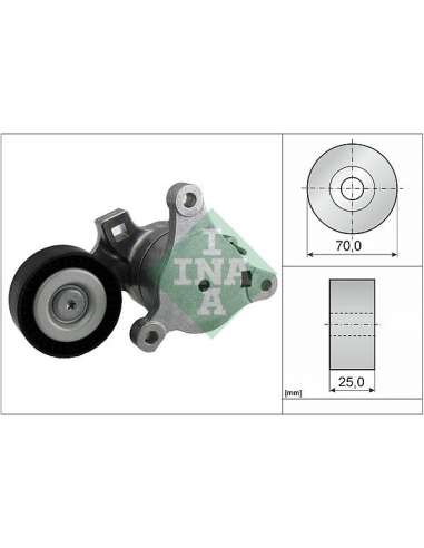 Brazo tensor, correa poli V Ina 534 0362 10 - Tensor  Correa auxiliar DriveAlign®