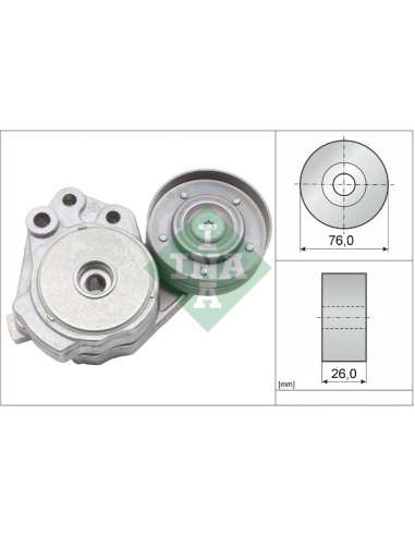 Brazo tensor, correa poli V Ina 534 0374 10 - Tensor  Correa auxiliar DriveAlign®
