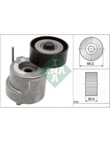 Brazo tensor, correa poli V Ina 534 0404 10 - Tensor  Correa auxiliar DriveAlign®