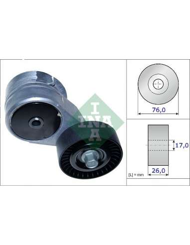 Brazo tensor, correa poli V Ina 534 0417 10 - Tensor  Correa auxiliar DriveAlign®