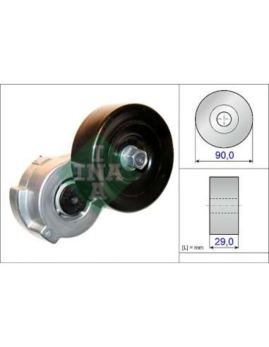 Brazo tensor, correa poli V Ina 534 0421 10 - Tensor  Correa auxiliar DriveAlign®