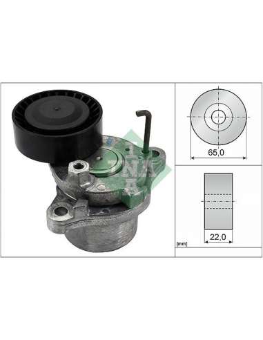 Brazo tensor, correa poli V Ina 534 0423 10 - Tensor  Correa auxiliar DriveAlign®