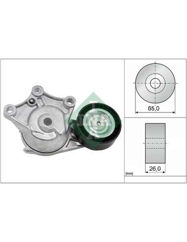 Brazo tensor, correa poli V Ina 534 0428 10 - Tensor  Correa auxiliar DriveAlign®