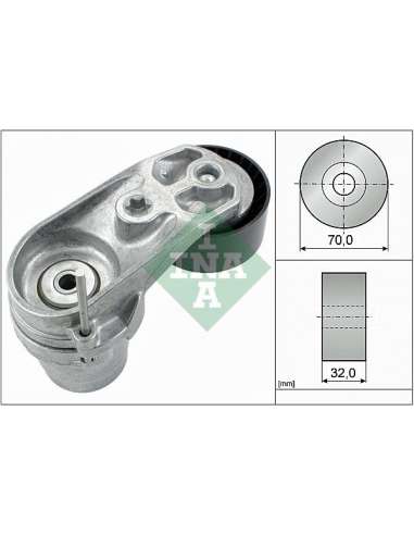 Brazo tensor, correa poli V Ina 534 0433 10 - Tensor  Correa auxiliar DriveAlign®