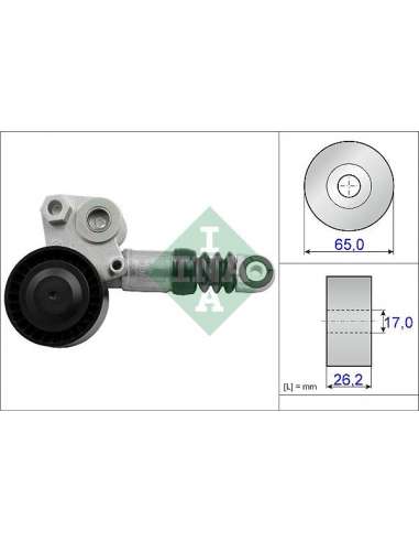 Brazo tensor, correa poli V Ina 534 0436 10 - Rodillo tensor correa distribuci n DriveAlign®