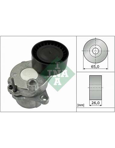 Brazo tensor, correa poli V Ina 534 0443 10 - Tensor  Correa auxiliar DriveAlign®