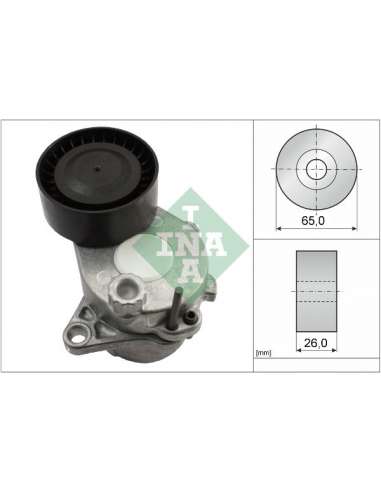 Brazo tensor, correa poli V Ina 534 0444 10 - Tensor  Correa auxiliar DriveAlign®