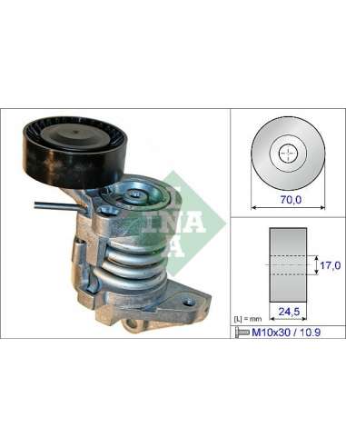 Brazo tensor, correa poli V Ina 534 0450 10 - Tensor  Correa auxiliar DriveAlign®