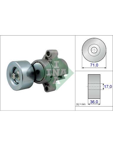 Brazo tensor, correa poli V Ina 534 0453 10 - Tensor  Correa auxiliar DriveAlign®