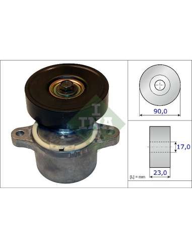 Brazo tensor, correa poli V Ina 534 0460 10 - Tensor  Correa auxiliar DriveAlign®