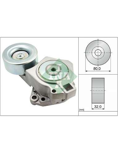 Brazo tensor, correa poli V Ina 534 0468 10 - Tensor  Correa auxiliar DriveAlign®
