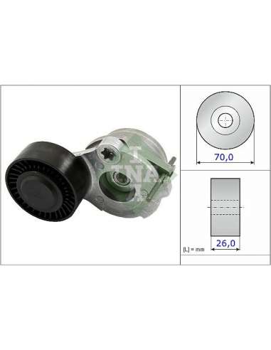 Brazo tensor, correa poli V Ina 534 0470 10 - Tensor  Correa auxiliar DriveAlign®