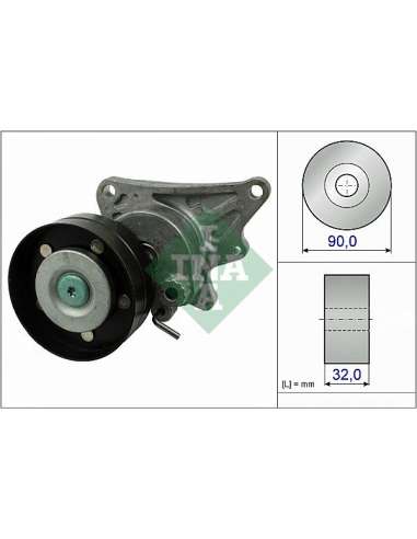 Brazo tensor, correa poli V Ina 534 0473 10 - Tensor  Correa auxiliar DriveAlign®