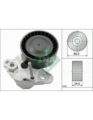 Brazo tensor, correa poli V Ina 534 0480 10 - Tensor  Correa auxiliar DriveAlign®