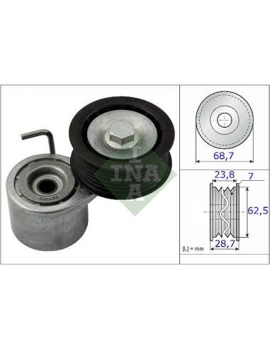 Brazo tensor, correa poli V Ina 534 0487 10 - Tensor  Correa auxiliar DriveAlign®