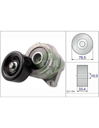 Brazo tensor, correa poli V Ina 534 0493 10 - Tensor  Correa auxiliar DriveAlign®