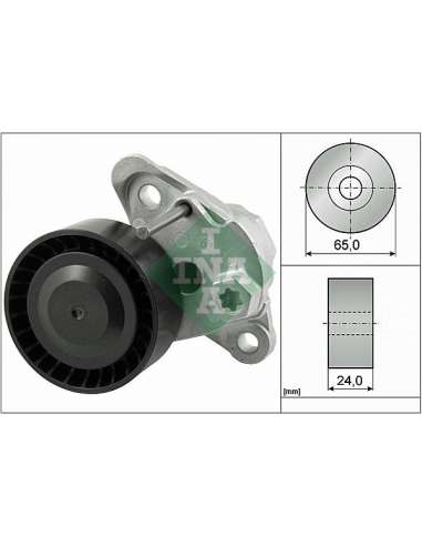 Brazo tensor, correa poli V Ina 534 0497 10 - Tensor  Correa auxiliar DriveAlign®