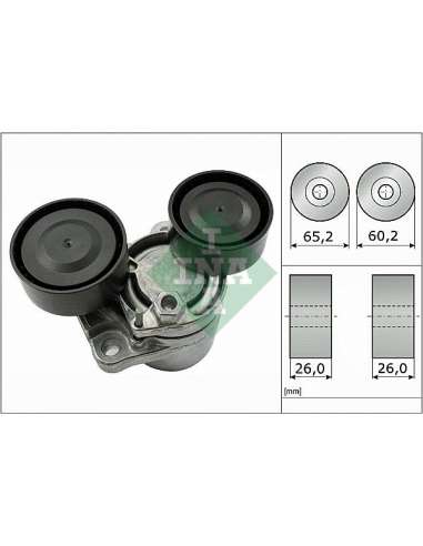 Brazo tensor, correa poli V Ina 534 0505 10 - Tensor  Correa auxiliar DriveAlign®
