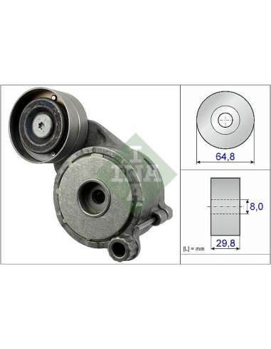 Brazo tensor, correa poli V Ina 534 0506 10 - Tensor  Correa auxiliar DriveAlign®