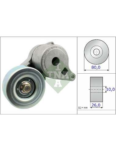 Brazo tensor, correa poli V Ina 534 0509 10 - Tensor  Correa auxiliar DriveAlign®
