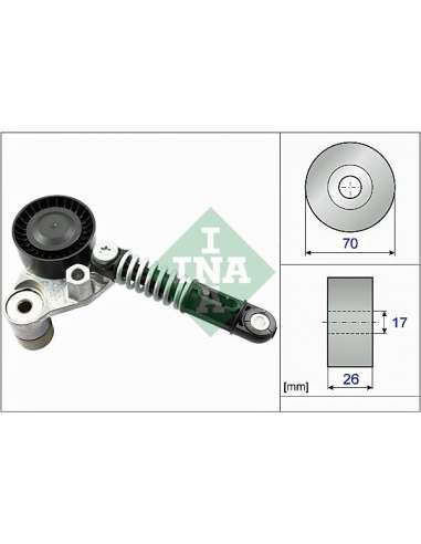 Brazo tensor, correa poli V Ina 534 0533 10 - Rodillo tensor correa auxiliar DriveAlign®