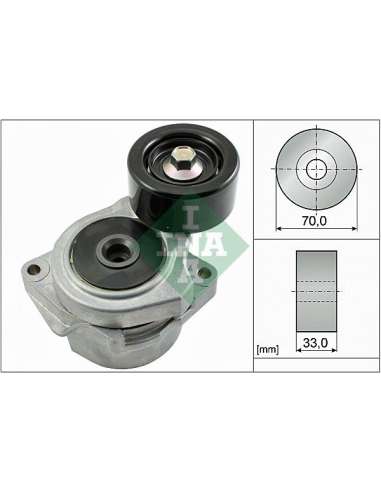 Brazo tensor, correa poli V Ina 534 0536 10 - Tensor  Correa auxiliar DriveAlign®