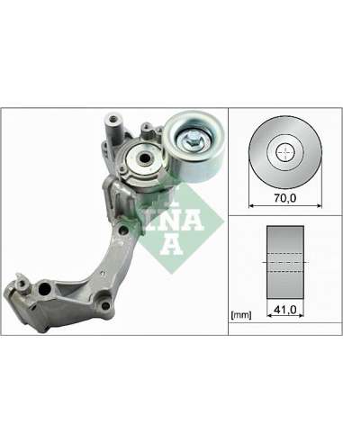 Brazo tensor, correa poli V Ina 534 0537 10 - Tensor  Correa auxiliar DriveAlign®