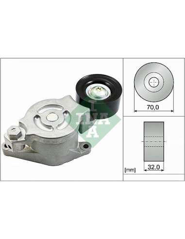 Brazo tensor, correa poli V Ina 534 0538 10 - Tensor  Correa auxiliar DriveAlign®