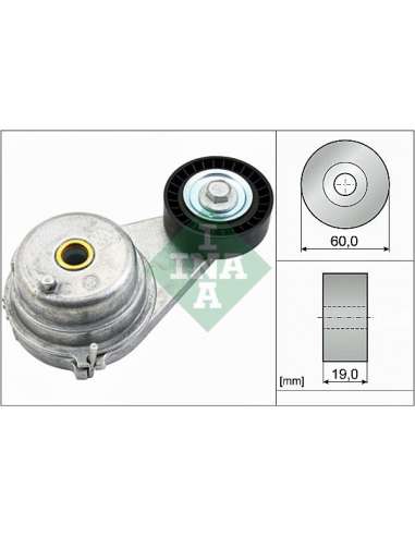 Brazo tensor, correa poli V Ina 534 0541 10 - Tensor  Correa auxiliar DriveAlign®