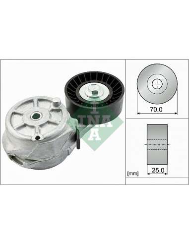 Brazo tensor, correa poli V Ina 534 0547 10 - Tensor  Correa auxiliar DriveAlign®