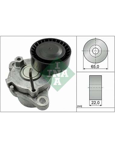 Brazo tensor, correa poli V Ina 534 0550 10 - Tensor  Correa auxiliar DriveAlign®