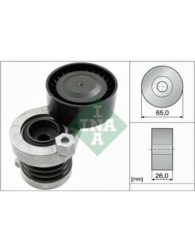 Brazo tensor, correa poli V Ina 534 0551 10 - Tensor  Correa auxiliar DriveAlign®